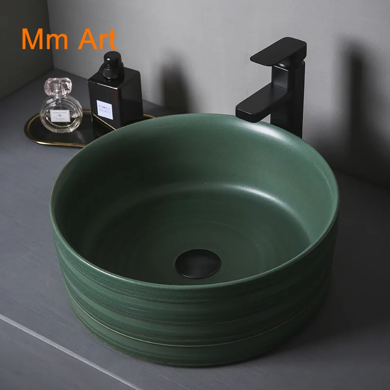 Minimalist industrial wind basin ceramic wash basin bathroom color art basin bathroom washbasin household deepening
Minimalist industrial wind basin ceramic wash basin bathroom color art basin bathroom washbasin household deepening
