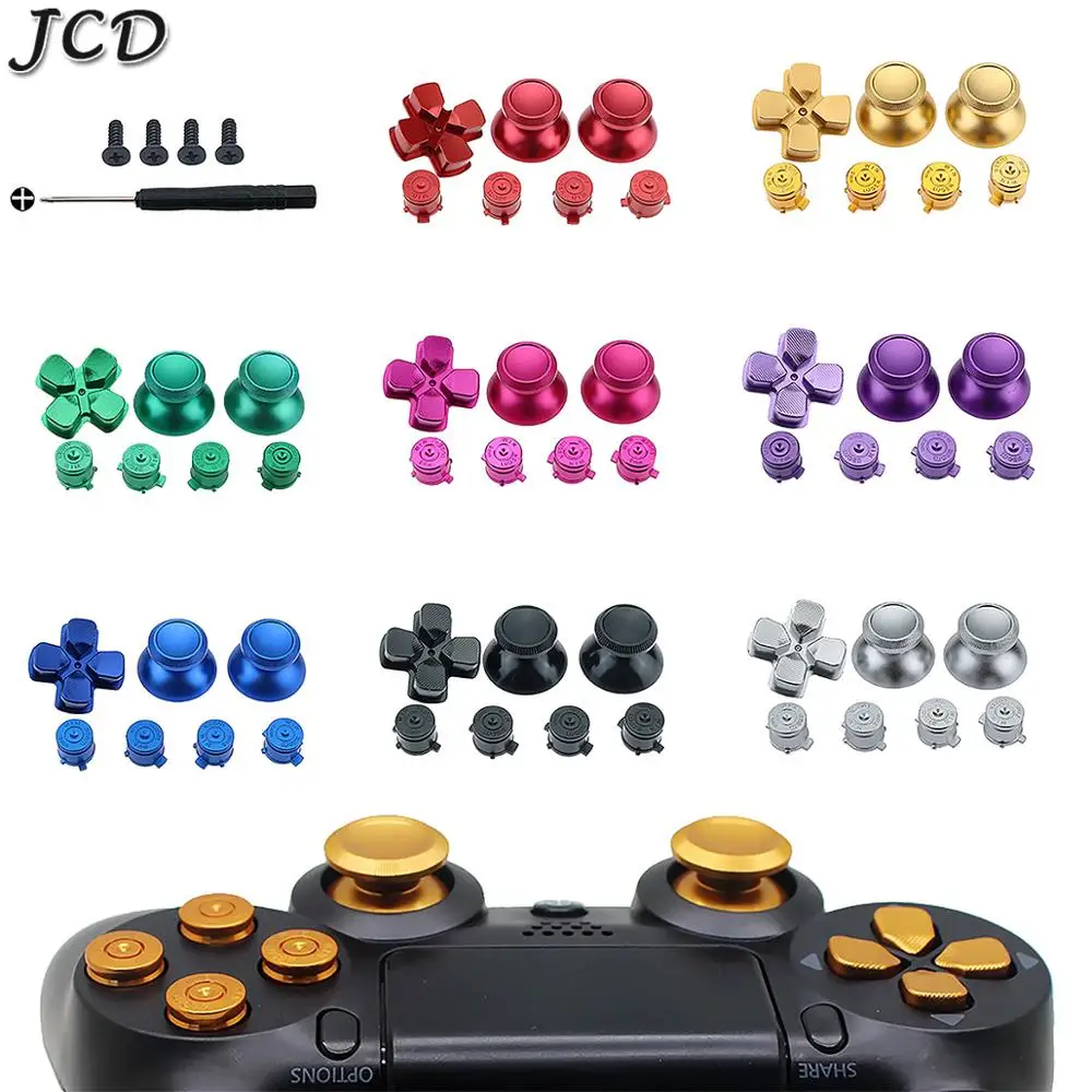 JCD Metal Buttons Set Chrome Analog Thumbsticks For ps4 D-Pad for PS4 Controller Joystick Repair Game Accessories
JCD Metal Buttons Set Chrome Analog Thumbsticks For ps4 D-Pad for PS4 Controller Joystick Repair Game Accessories