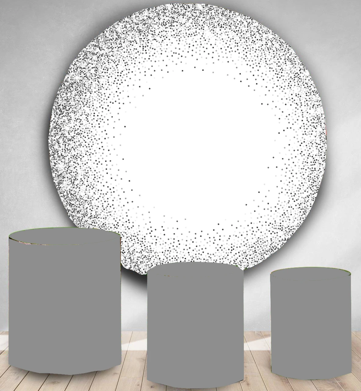Round Circle backdrop background customized silver glitter birthday party decor studio baby shower cake candy table cover YY-126
Round Circle backdrop background customized silver glitter birthday party decor studio baby shower cake candy table cover YY-126