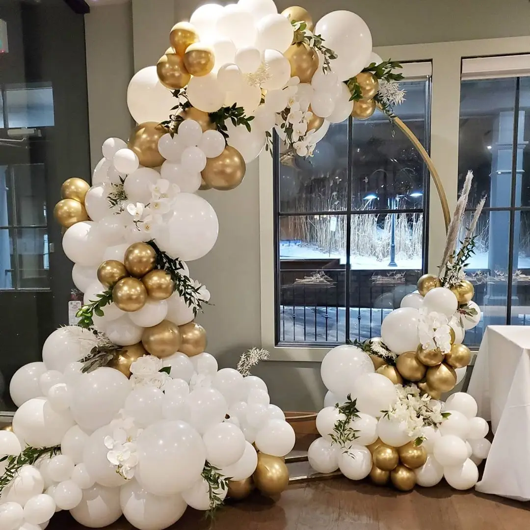 white Metallic gold balloon Wedding Engagement Birthday Party Valentine's Day balloon
white Metallic gold balloon Wedding Engagement Birthday Party Valentine's Day balloon