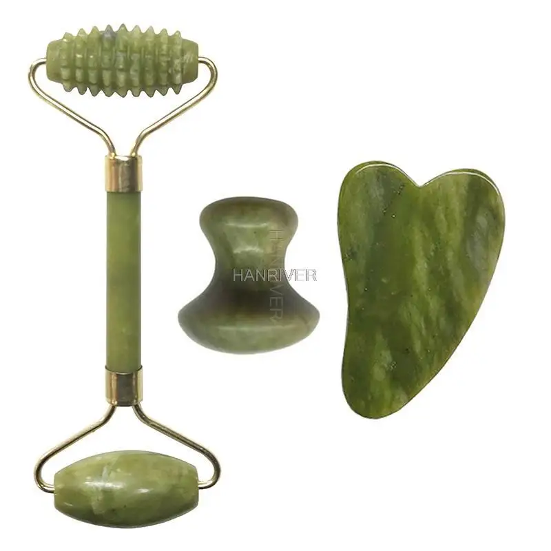 Natural jade beauty container double head roller jade roller facial massage stick body massage instrument multi-function
Natural jade beauty container double head roller jade roller facial massage stick body massage instrument multi-function