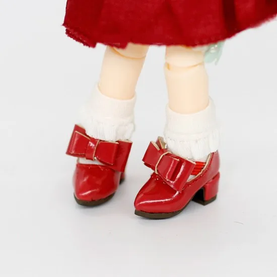 OB11 doll shoe size fashion sweet pointed little heels with bows high heels white powder black and other colors
OB11 doll shoe size fashion sweet pointed little heels with bows high heels white powder black and other colors