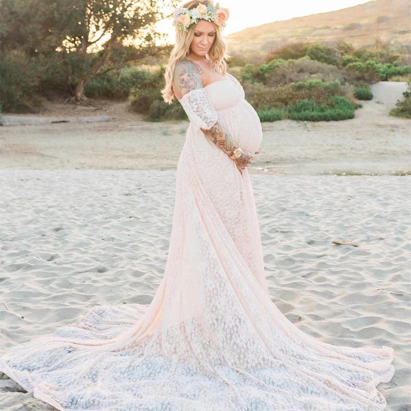 New Maternity Lace Dress For Photo Shoot Pregnant Women Baby Shower Dress Maternity Photography Props Tail Ground Dress 2021
New Maternity Lace Dress For Photo Shoot Pregnant Women Baby Shower Dress Maternity Photography Props Tail Ground Dress 2021
