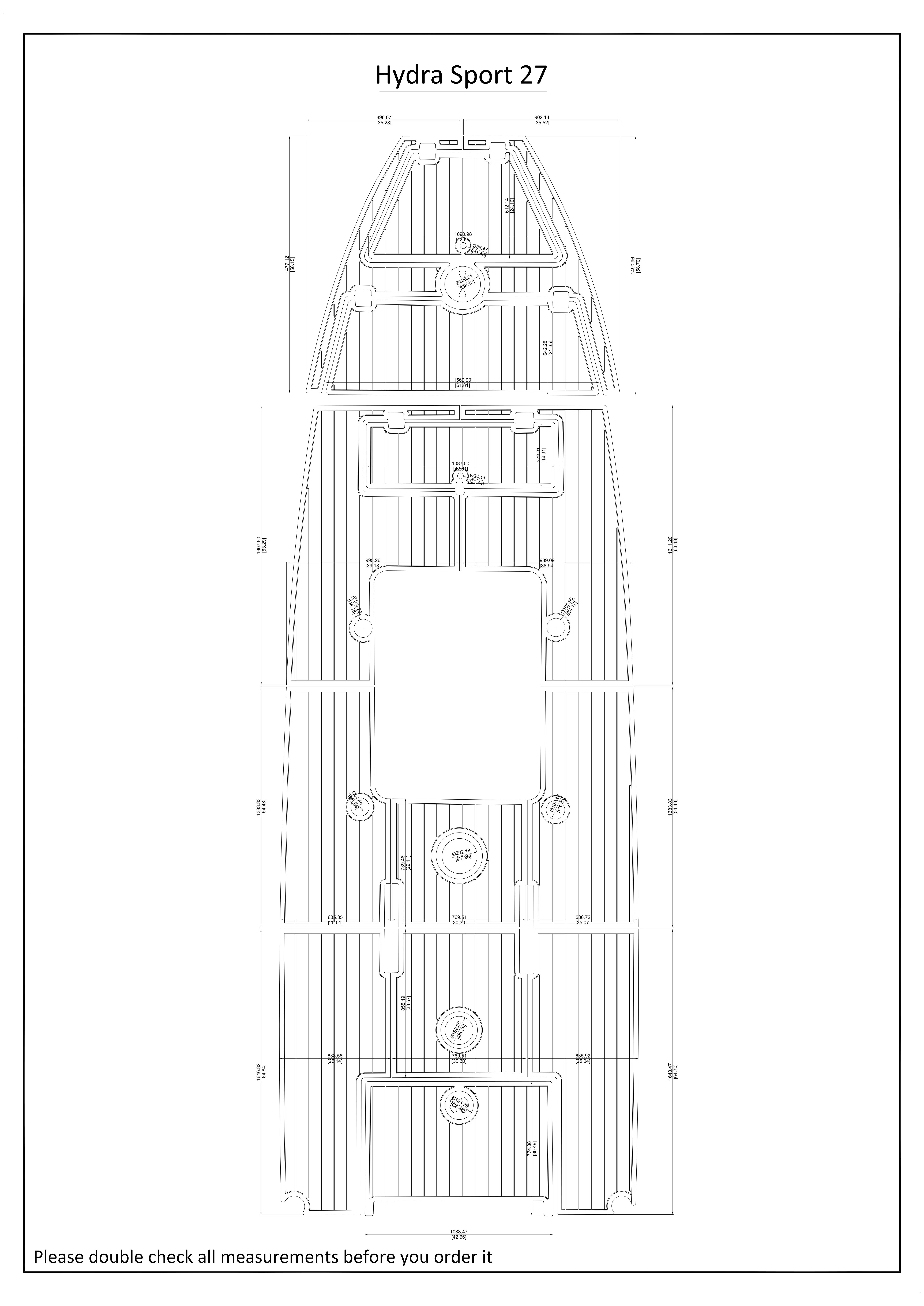 Hydra Sport 27 Swim Platform and Cockpit Boat EVA Faux Teak Deck Floor Pad
Hydra Sport 27 Swim Platform and Cockpit Boat EVA Faux Teak Deck Floor Pad