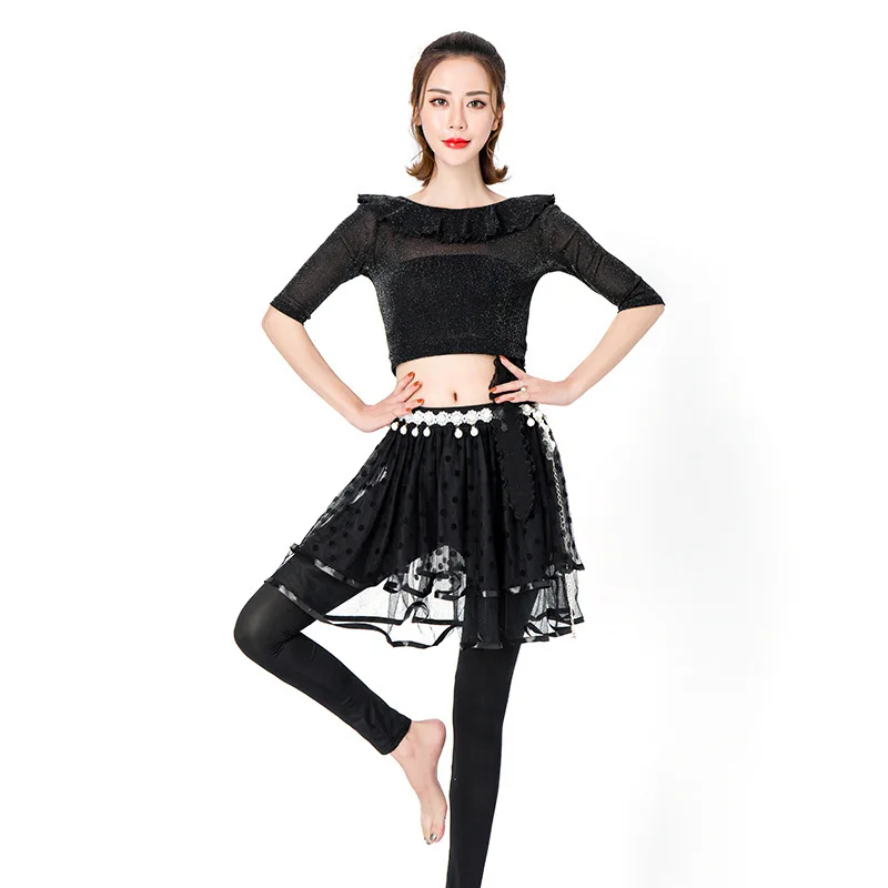 Women Oriental Bellydance Costume Ladies Latin Dance Yoga Practice Clothes Mesh Culottes For Girls Top And Skirt
Women Oriental Bellydance Costume Ladies Latin Dance Yoga Practice Clothes Mesh Culottes For Girls Top And Skirt