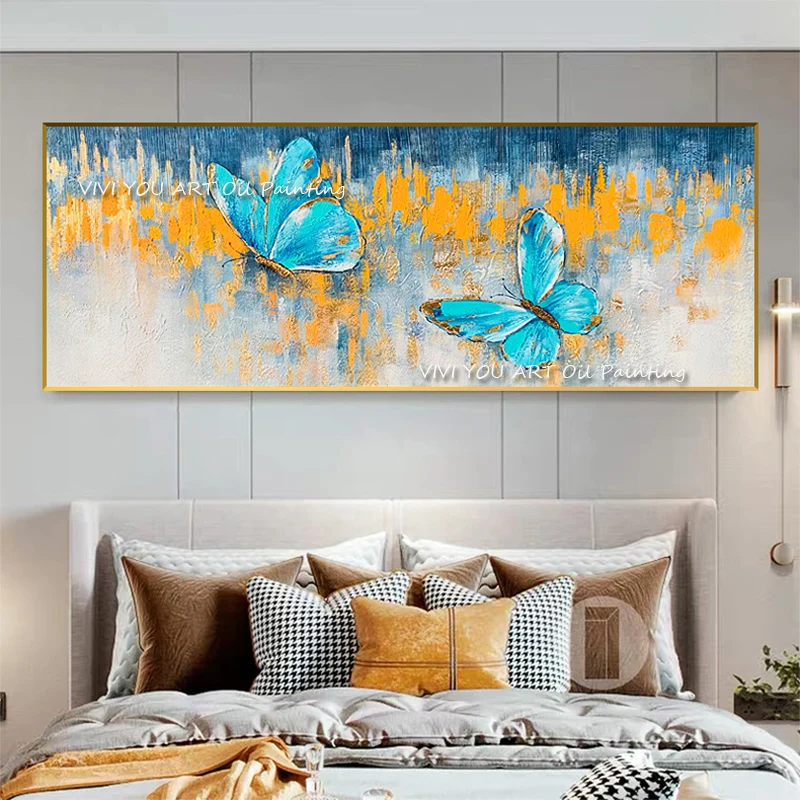 Blue Butterfly Yellow Couple Love Painted High Quality Abstract Canvas Oil Painting Wall Art Modern Living Room Porch Decoration
Blue Butterfly Yellow Couple Love Painted High Quality Abstract Canvas Oil Painting Wall Art Modern Living Room Porch Decoration