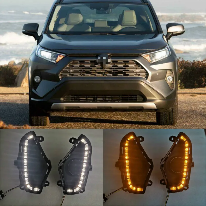 Светодиодсветодиодный дневные ходовые огни для Toyota RAV 4 2019 2020 RAV4 DRL, желтый сигнал поворота, водонепроницаемая крышка ABS
Светодиодсветодиодный дневные ходовые огни для Toyota RAV 4 2019 2020 RAV4 DRL, желтый сигнал поворота, водонепроницаемая крышка ABS