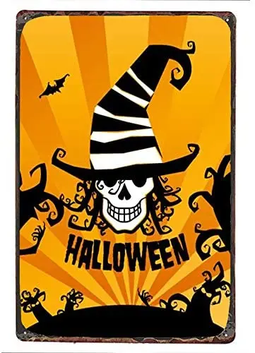 Halloween Tin Sign - Halloween Poster Series - Vintage Holiday Postcard - Wall Memorial Decoration Metal Tin Sign
Halloween Tin Sign - Halloween Poster Series - Vintage Holiday Postcard - Wall Memorial Decoration Metal Tin Sign