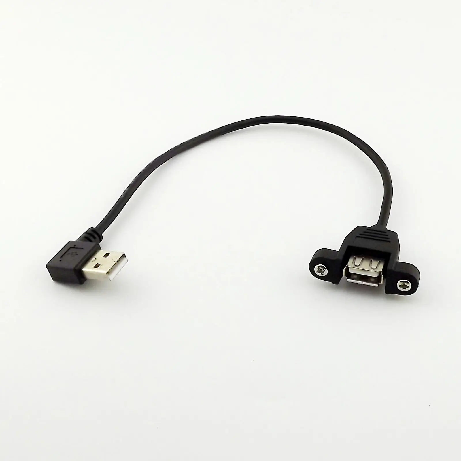 1 шт., Удлинительный кабель с левым углом 25 см с панелью «мама» USB 2,0 A и штекером USB A
1 шт., Удлинительный кабель с левым углом 25 см с панелью «мама» USB 2,0 A и штекером USB A