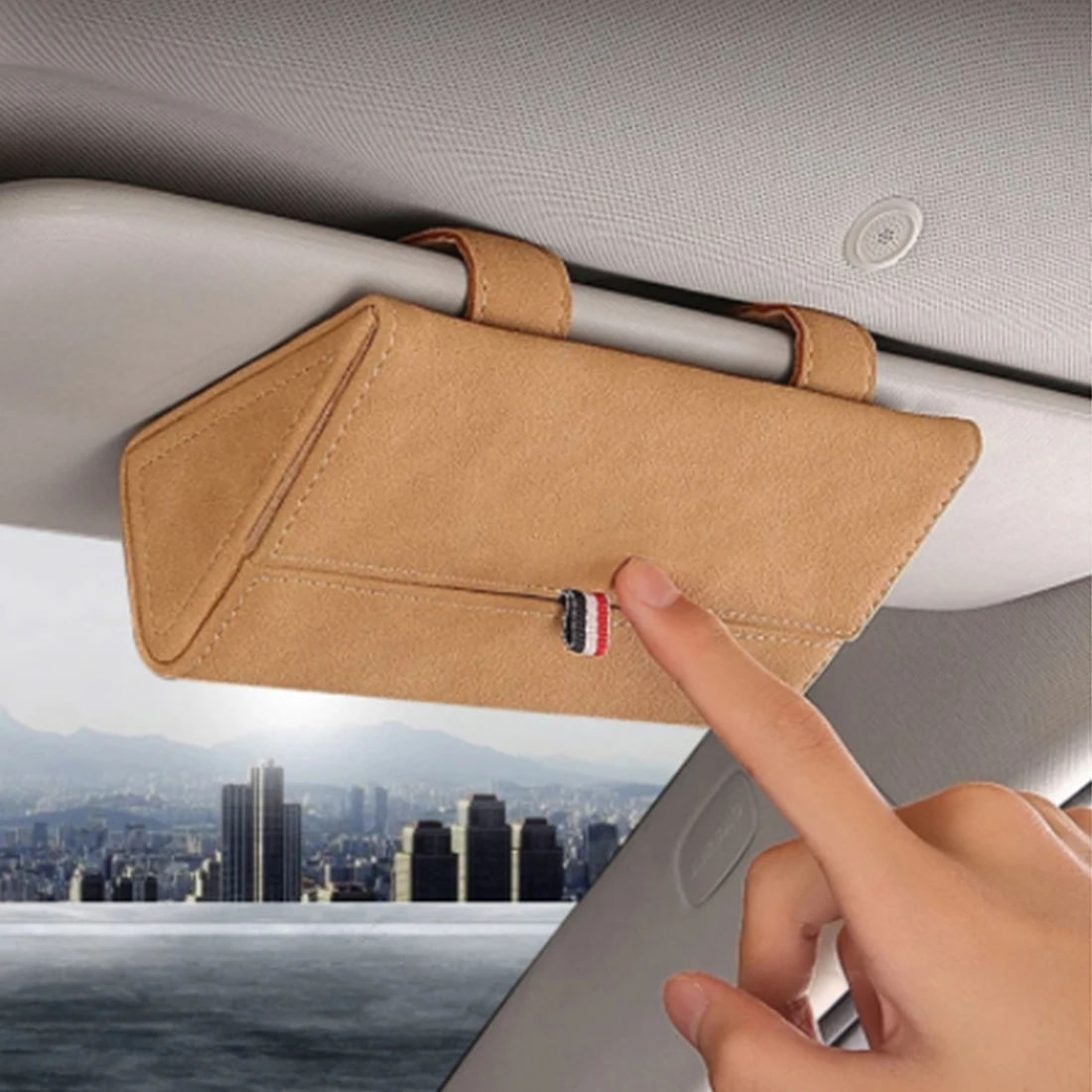 1 PCS Beige Sun Glasses Holder Box Car Visor Glasses Case Organizer Glasses Storage Box Holder Visor Sunshade Auto Accessories
1 PCS Beige Sun Glasses Holder Box Car Visor Glasses Case Organizer Glasses Storage Box Holder Visor Sunshade Auto Accessories