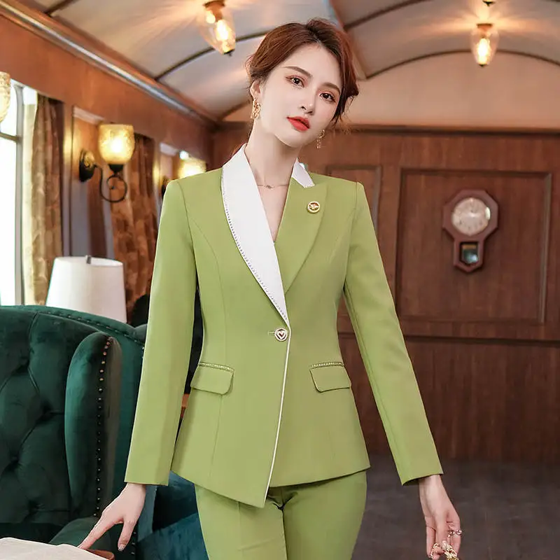 Fashion Styles Formal Long Sleeve Professional Women Business Suits with Pants and Jackets Coat OL Styles Blazers Trousers Set
Fashion Styles Formal Long Sleeve Professional Women Business Suits with Pants and Jackets Coat OL Styles Blazers Trousers Set