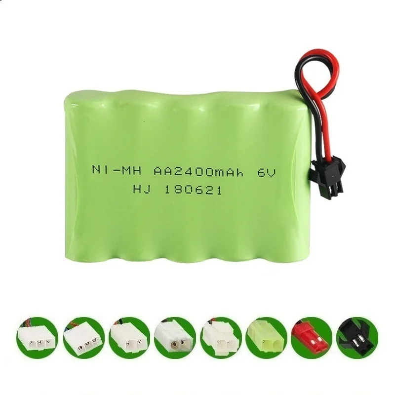 Batería recargable Teranty NiMH de 6V 2400mAh para juguetes RC