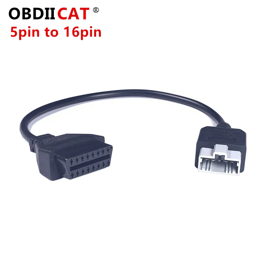 High Quality For Honda 5pin OBD Adapter to 16pin OBD2 OBDII 5 pin to 16 Pin Female Connector Free Shipping
High Quality For Honda 5pin OBD Adapter to 16pin OBD2 OBDII 5 pin to 16 Pin Female Connector Free Shipping