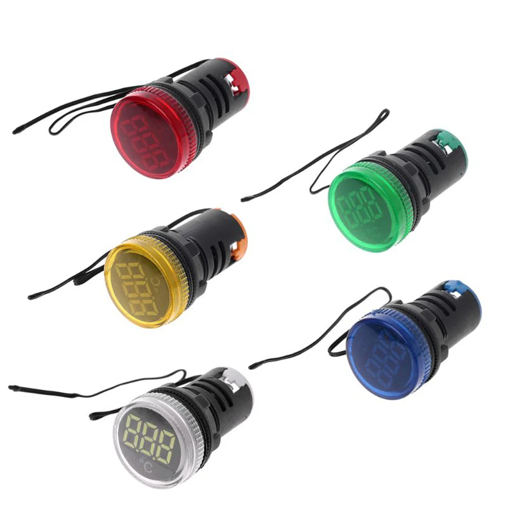 22mm AC 50-380V Thermometer Indicator Light LED Digital Display Temperature Measuring Induction Ranging led Modules Accessory
22mm AC 50-380V Thermometer Indicator Light LED Digital Display Temperature Measuring Induction Ranging led Modules Accessory