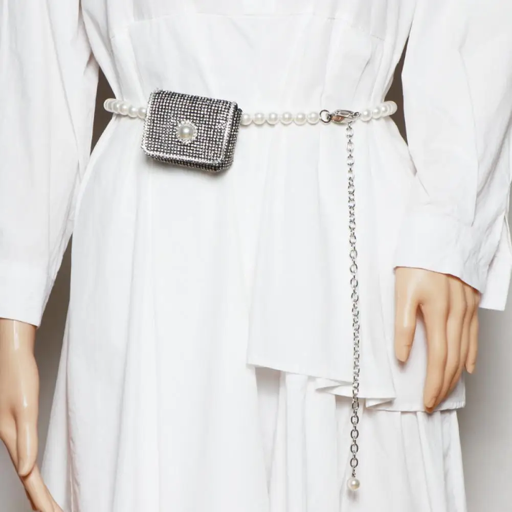 Fashion Trend 2021 New Pearl Mini Waist Bag Flash Diamond Rhinestone Belt Bag Party Fashion Coin Purse Fanny Pack for Women
Fashion Trend 2021 New Pearl Mini Waist Bag Flash Diamond Rhinestone Belt Bag Party Fashion Coin Purse Fanny Pack for Women