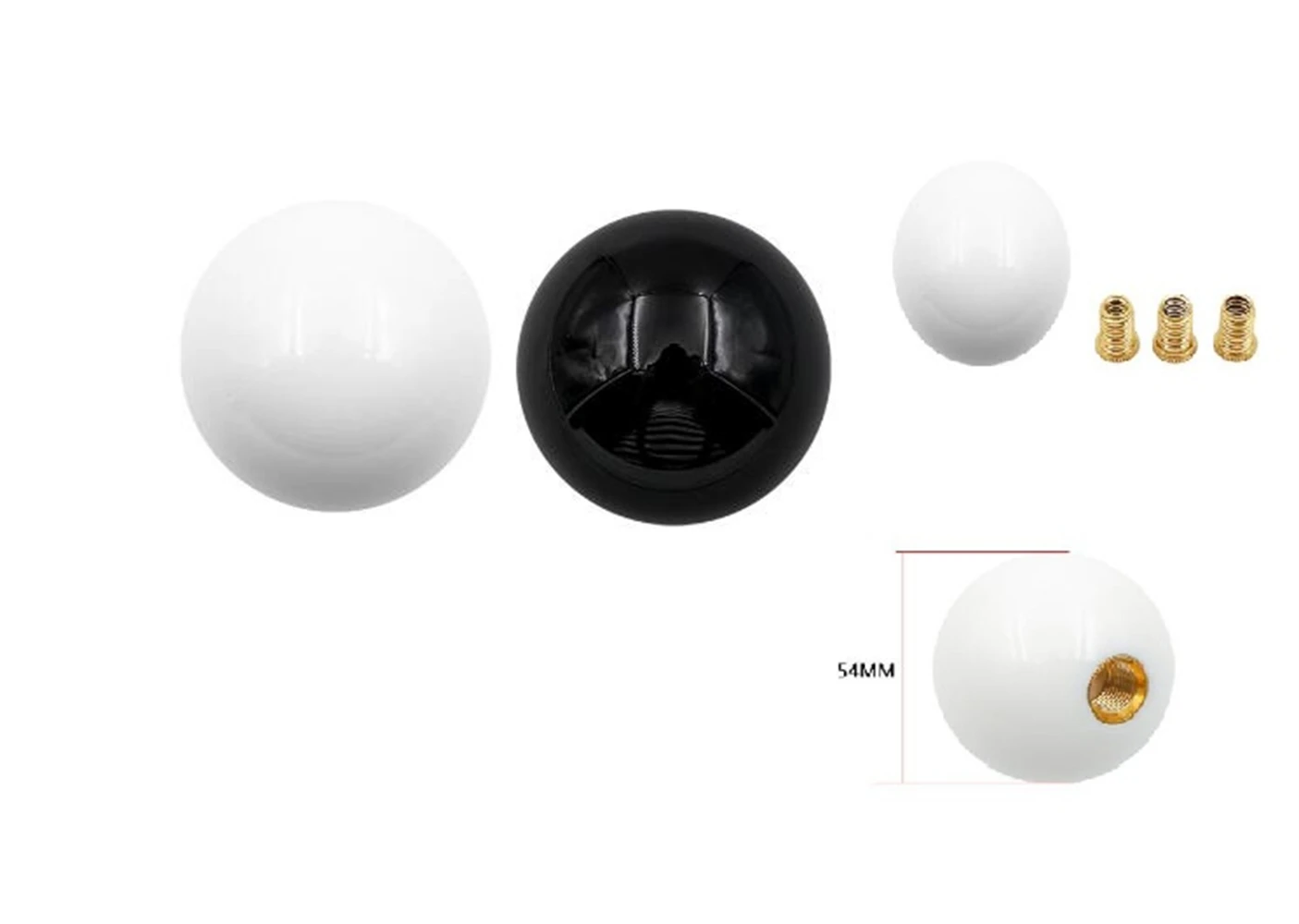 Universal Car Black White Round Shift Knob Handball For Short Throw Gear Shifter Selector Gear Shift Knob
Universal Car Black White Round Shift Knob Handball For Short Throw Gear Shifter Selector Gear Shift Knob