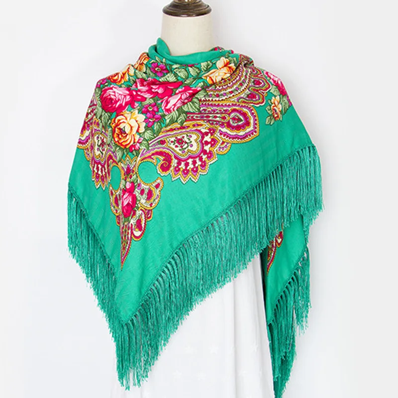 Luxury 135*135cm Russian Retro Style Big Size Cotton Square Scarf Flower Tassel Scarf Wraps Ladies Winter Scarf Blanket Shawl
Luxury 135*135cm Russian Retro Style Big Size Cotton Square Scarf Flower Tassel Scarf Wraps Ladies Winter Scarf Blanket Shawl