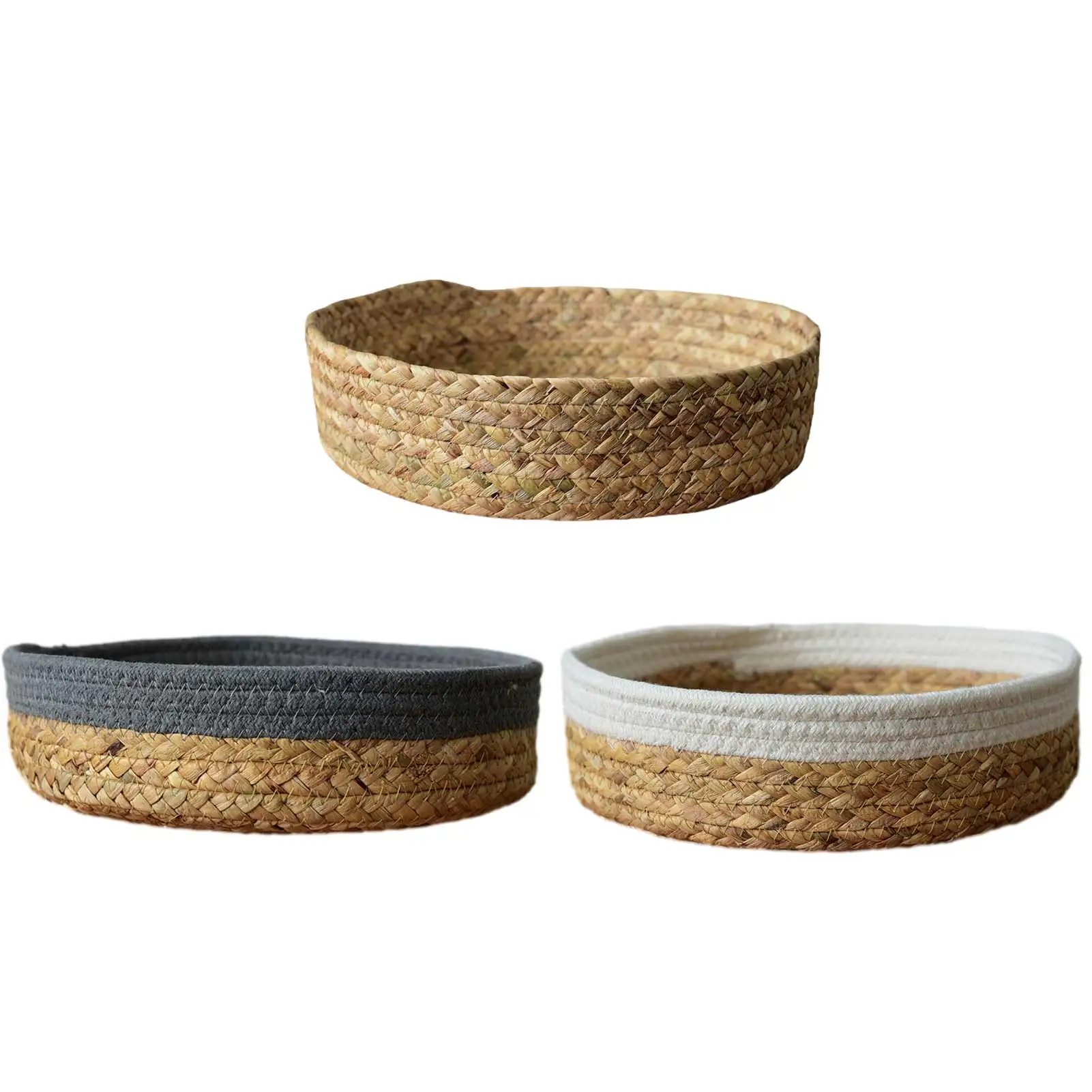 Handmade Woven Storage Basket Straw Food Picnic Basket Container Makeup Organizer Rattan Bread Fruit Holder Wicker Basket
Handmade Woven Storage Basket Straw Food Picnic Basket Container Makeup Organizer Rattan Bread Fruit Holder Wicker Basket