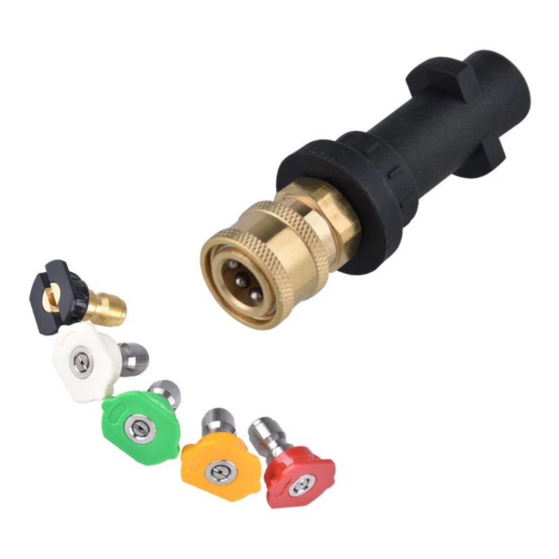 K2 K7 high pressure water adapter Nozzle 1/4 inch Quick Connector Vehicle Cleaning Tool Pressure Washer Accessories
K2 K7 high pressure water adapter Nozzle 1/4 inch Quick Connector Vehicle Cleaning Tool Pressure Washer Accessories