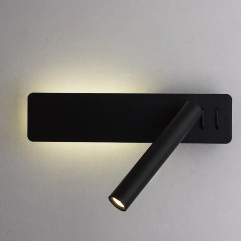 Modern Led Wall Lamp Reading Light For Bedroom Hotel Headboard Night book Lamp Rotation Bedside Wall Lamp with Spot Led Light
Modern Led Wall Lamp Reading Light For Bedroom Hotel Headboard Night book Lamp Rotation Bedside Wall Lamp with Spot Led Light