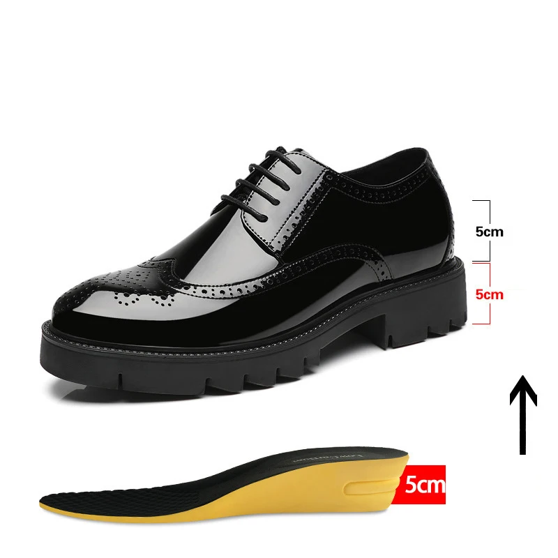 10CM Heels Brogues Party Shoes Bright Patent Leather 8CM High Heels Casual Business Formal Women's Footwear
10CM Heels Brogues Party Shoes Bright Patent Leather 8CM High Heels Casual Business Formal Women's Footwear