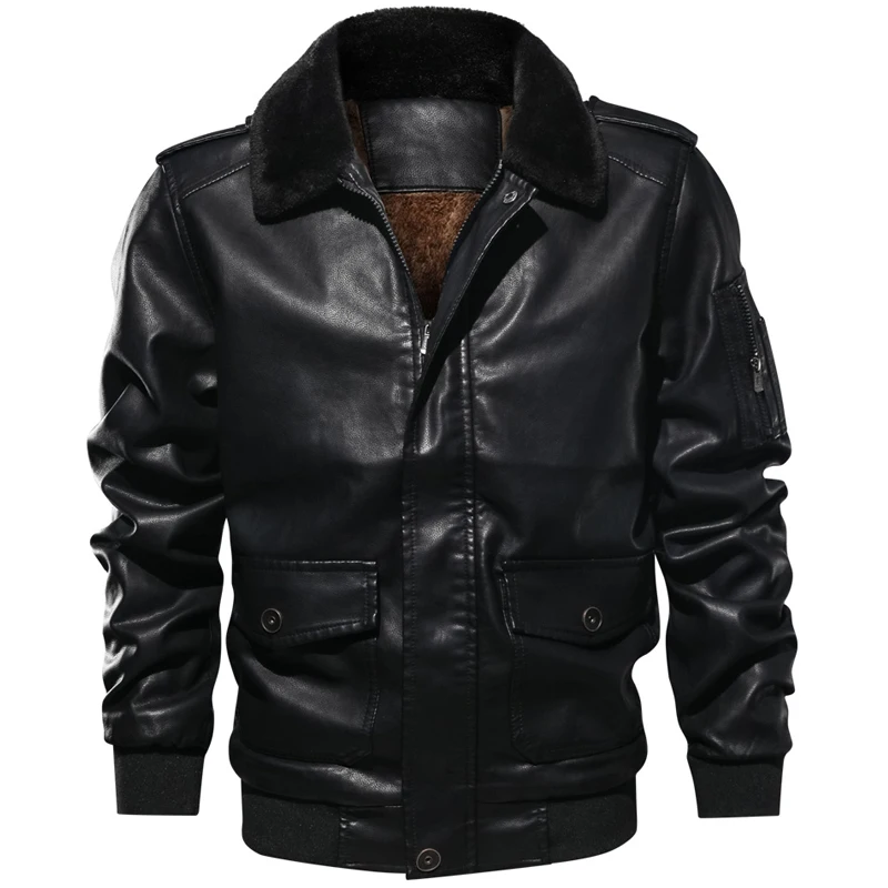 Fur Leather Jacket Men Casual Turn Down Collar European Size Retro PU Flight Jackets Man Fashion Fleece Warm Faux Leather Coats
Fur Leather Jacket Men Casual Turn Down Collar European Size Retro PU Flight Jackets Man Fashion Fleece Warm Faux Leather Coats