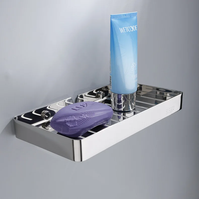 No punching 304 stainless steel bathroom soap rack creative wall mounted soap box drain soap box
No punching 304 stainless steel bathroom soap rack creative wall mounted soap box drain soap box