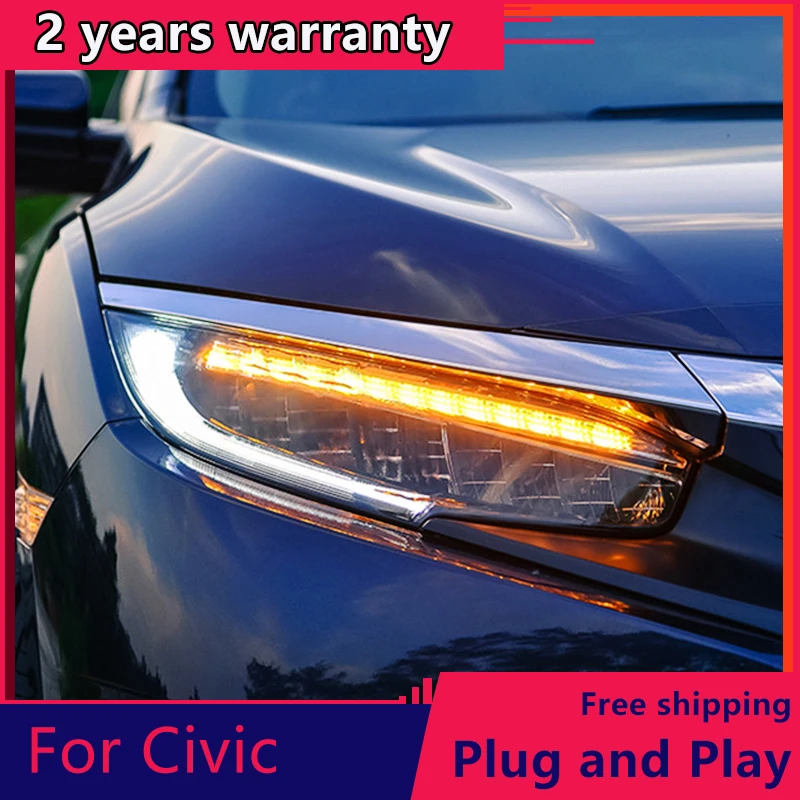 KOWELL автомобильный Стайлинг для Honda Civic 2016 головной светильник s для DRL Объектив New civic светодиодный головной светильник s с желтым поворота светильник
KOWELL автомобильный Стайлинг для Honda Civic 2016 головной светильник s для DRL Объектив New civic светодиодный головной светильник s с желтым поворота светильник
