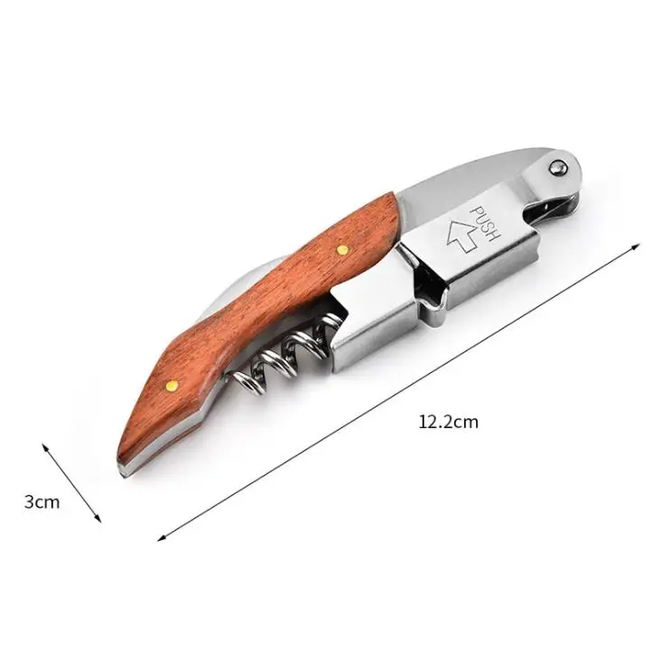 100PC Hot Selling Wine Bottle Opener Red Wine Bottle Openers Cook Tools High-grade Solid Wood Knife Gadgets SN1116
100PC Hot Selling Wine Bottle Opener Red Wine Bottle Openers Cook Tools High-grade Solid Wood Knife Gadgets SN1116