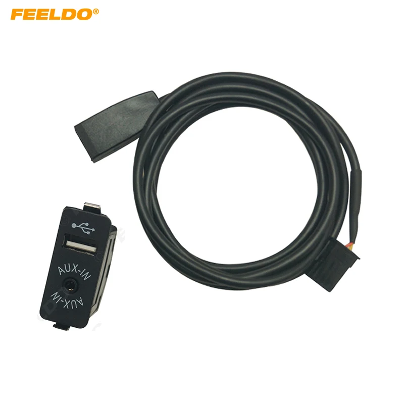 FEELDO Car Radio USB AUX-In Cable Plug AUX/USB Socket For BMW 3-Series E46 01-05 Wire Harness AUX Cable Adapter #HQ6818
FEELDO Car Radio USB AUX-In Cable Plug AUX/USB Socket For BMW 3-Series E46 01-05 Wire Harness AUX Cable Adapter #HQ6818