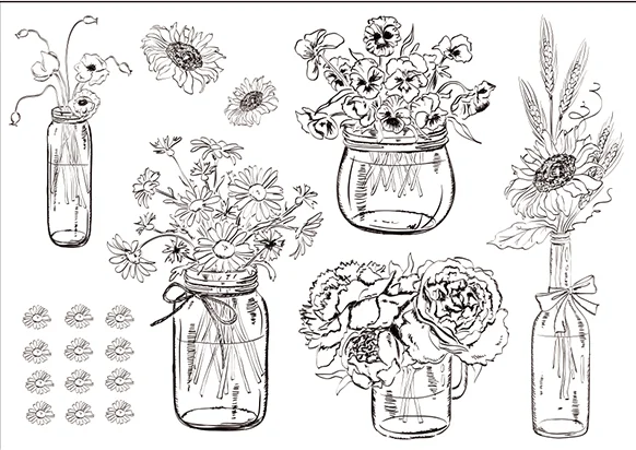 CLEAR STAMP vase DIY Scrapbook Card album paper craft silicon rubber roller transparent stamps 186
CLEAR STAMP vase DIY Scrapbook Card album paper craft silicon rubber roller transparent stamps 186