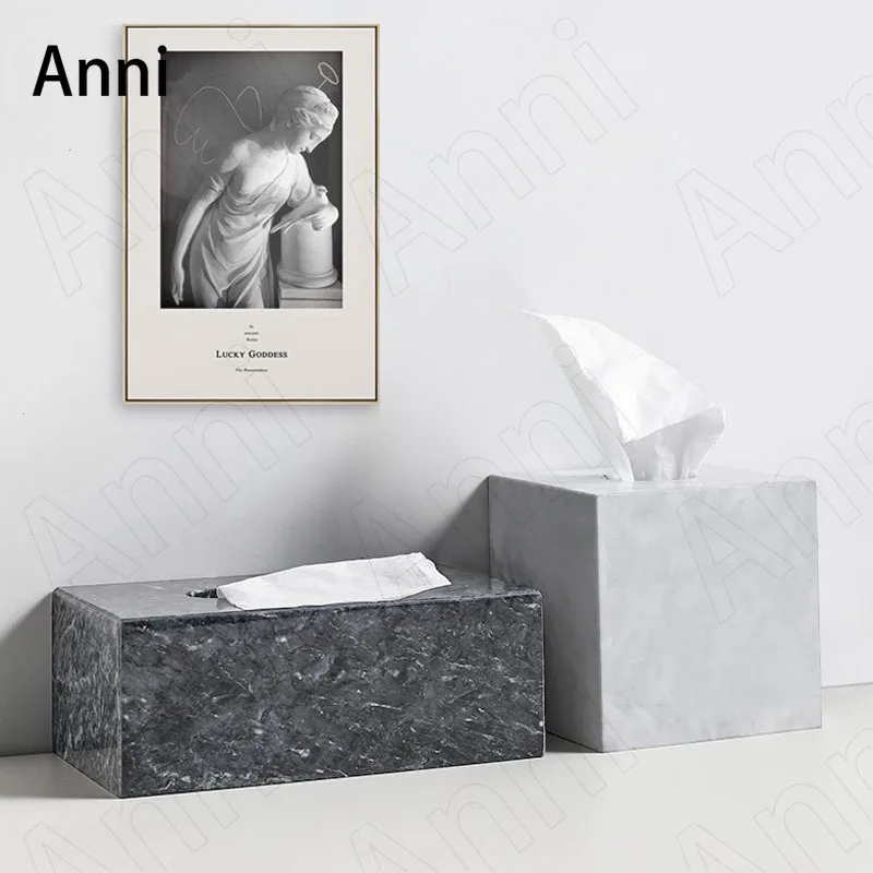 Natural Marble Tissue Boxes Nordic Modern Desktop Paper Towel Storage Box Bedroom Bedside Ornaments Home Living Room Decoration
Natural Marble Tissue Boxes Nordic Modern Desktop Paper Towel Storage Box Bedroom Bedside Ornaments Home Living Room Decoration