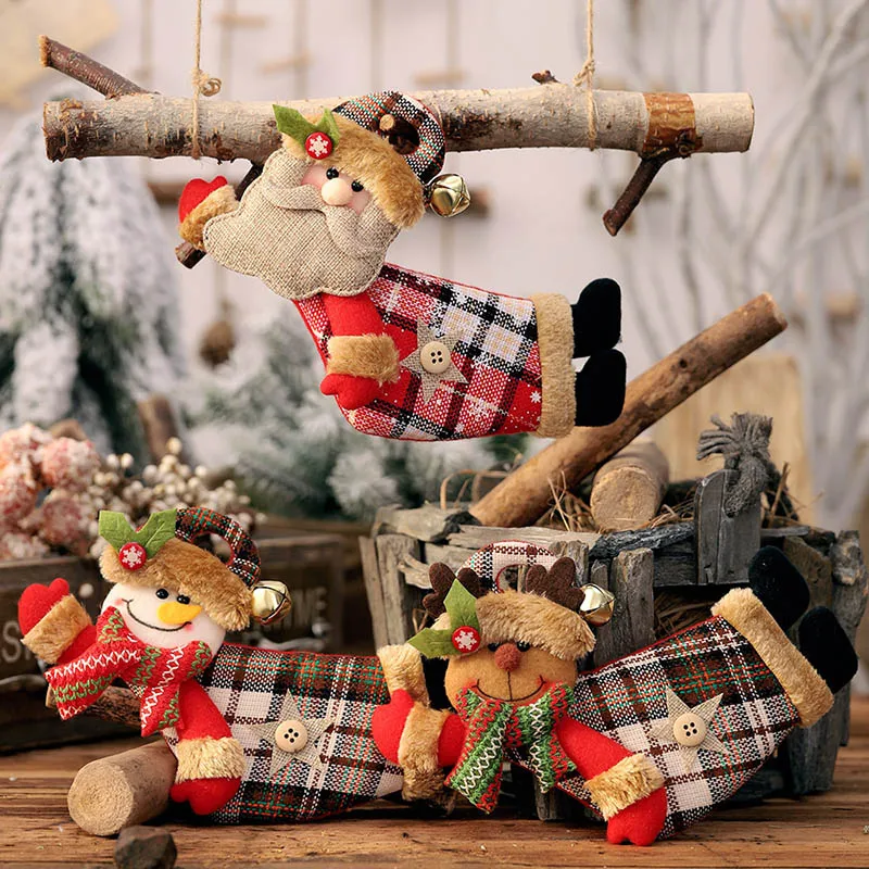 2019 Xmas DIY Christmas Plaid Santa Claus Snowman Deer Pendants Christmas Tree Hanging Ornaments Home New Year Party Decorations
2019 Xmas DIY Christmas Plaid Santa Claus Snowman Deer Pendants Christmas Tree Hanging Ornaments Home New Year Party Decorations