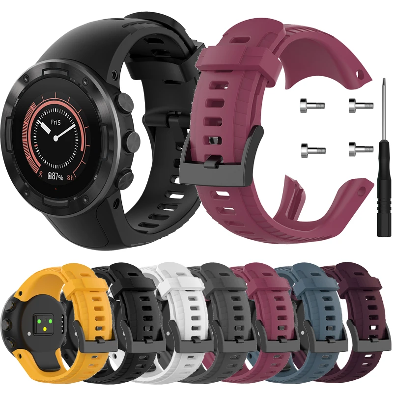 Ремешок силиконовый для спортивных часов Suunto 5, сменный силиконовый браслет для смарт-часов, аксессуары для наручных часов, официальный стиль
Ремешок силиконовый для спортивных часов Suunto 5, сменный силиконовый браслет для смарт-часов, аксессуары для наручных часов, официальный стиль