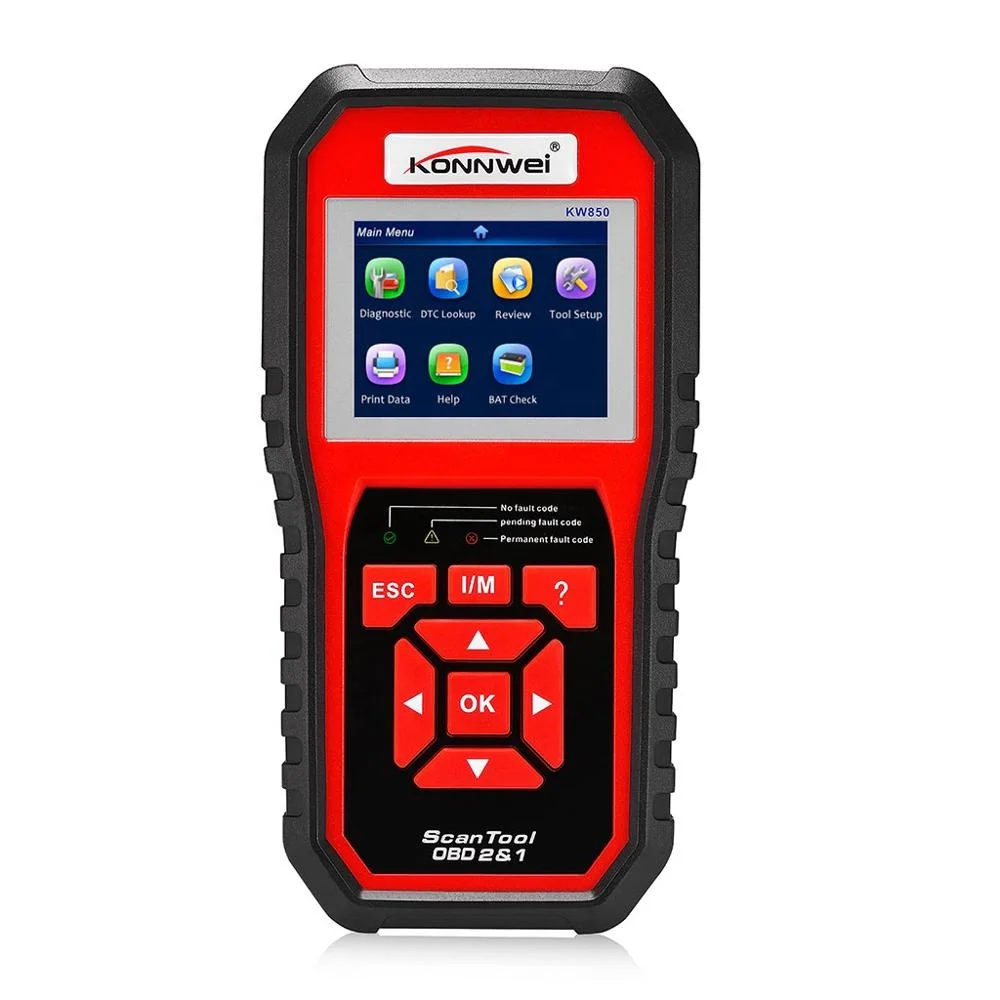 Диагностика автомобиля, Универсальный OBD считыватель кодов двигателя ODB2, сканер, Автомобильные диагностические инструменты KONNWEI KW850
Диагностика автомобиля, Универсальный OBD считыватель кодов двигателя ODB2, сканер, Автомобильные диагностические инструменты KONNWEI KW850