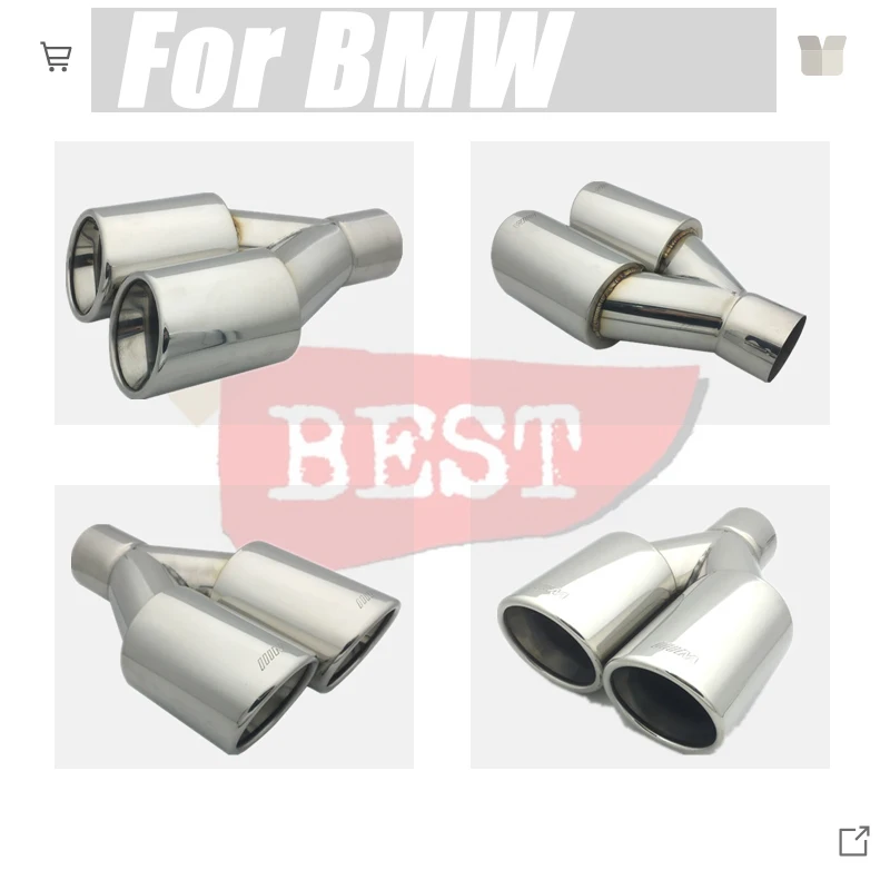 For BMW 5 series 6 series X1 X3 X4 Car Stainless Steel Car Muffler Exhaust Tail Throat Liner pipe car shape exhaust tail pipe mu
For BMW 5 series 6 series X1 X3 X4 Car Stainless Steel Car Muffler Exhaust Tail Throat Liner pipe car shape exhaust tail pipe mu