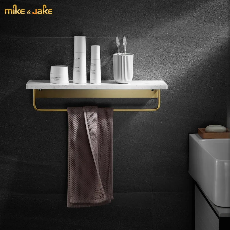 Bathroom gold brush mable shelf bathroom towel bar holder luxury marble style bathroom shelf accessory
Bathroom gold brush mable shelf bathroom towel bar holder luxury marble style bathroom shelf accessory