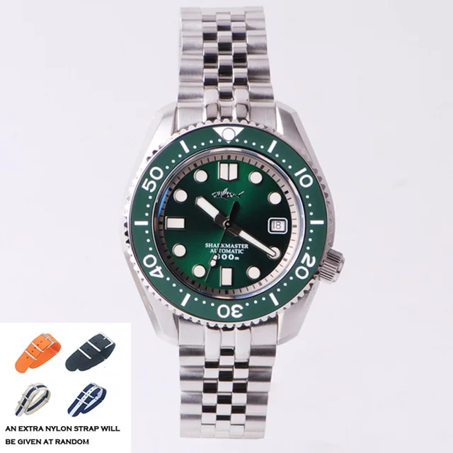HEIMDALLR Men Diver Watch Mens Automatic Watches Mechanical Diving 300M Waterproof BGW-9 Luminous Sapphire ST2130 Ceramic Bezel
HEIMDALLR Men Diver Watch Mens Automatic Watches Mechanical Diving 300M Waterproof BGW-9 Luminous Sapphire ST2130 Ceramic Bezel