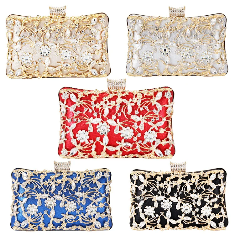 Fashion ladies chain evening dress female bag flower metal Evening Clutch Bags Diamond-Studded Evening Bag With Chain
Fashion ladies chain evening dress female bag flower metal Evening Clutch Bags Diamond-Studded Evening Bag With Chain