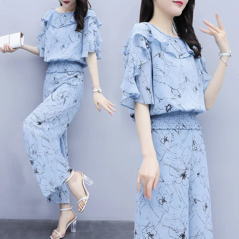 Casual Suit Women's 2025 Spring Summer New Blouses Foreign Style One Shoulder Crop Top Wide Leg Flare Pant Fashion Two Piece Set
Casual Suit Women's 2025 Spring Summer New Blouses Foreign Style One Shoulder Crop Top Wide Leg Flare Pant Fashion Two Piece Set