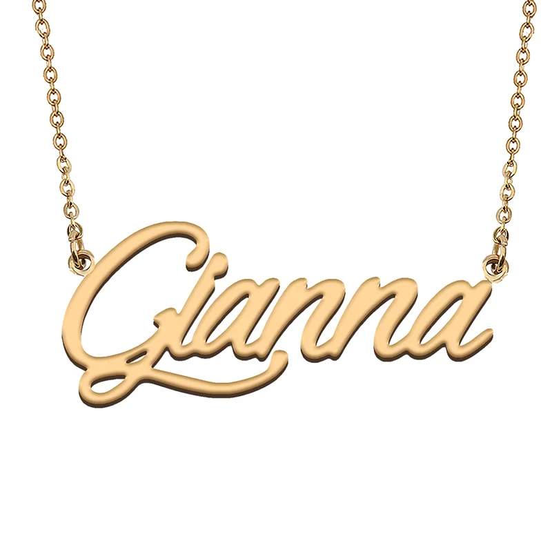 Necklace with Name Gianna for His Her Family Member Best Friend Birthday Gifts on Christmas Mother Day Valentine's Day
Necklace with Name Gianna for His Her Family Member Best Friend Birthday Gifts on Christmas Mother Day Valentine's Day