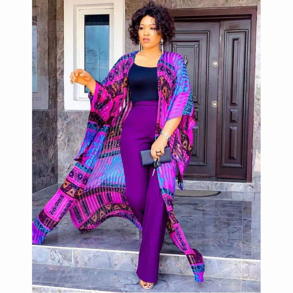 2 Piece Set Women Africa Clothes African Dashiki New Fashion Two Piece Suit Long Coat Tops + Wide Pants Party Big Size For Lady
2 Piece Set Women Africa Clothes African Dashiki New Fashion Two Piece Suit Long Coat Tops + Wide Pants Party Big Size For Lady