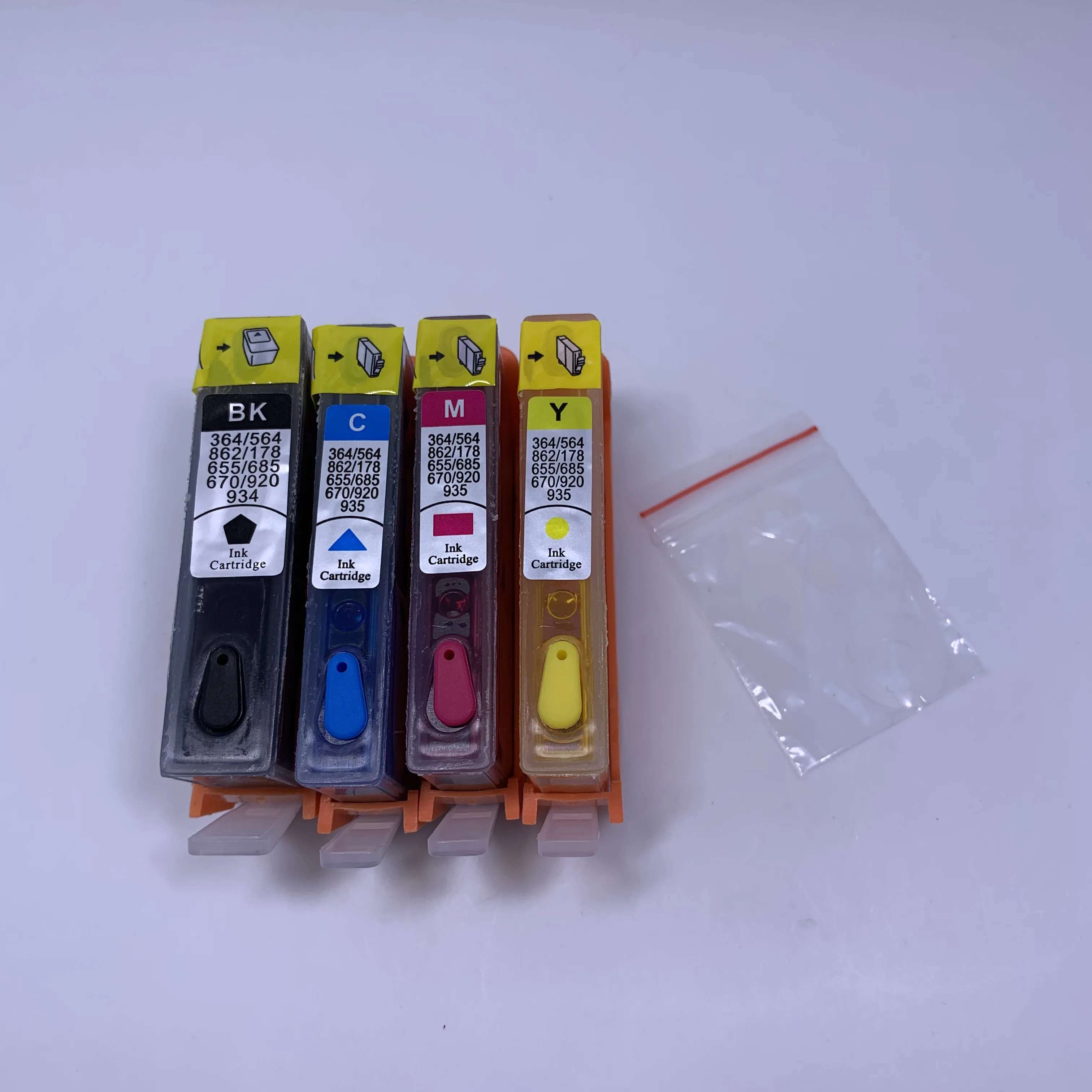 YOTAT Full Ink Refillable 862XL ink cartridge For HP862 862 with chip for HP Photosmart C5324/C5370/C5373/C5380/C5383/C5388
YOTAT Full Ink Refillable 862XL ink cartridge For HP862 862 with chip for HP Photosmart C5324/C5370/C5373/C5380/C5383/C5388