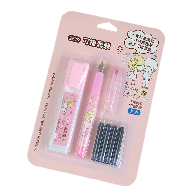 Cute Erasable Pen Fountain Pen + ink 0.5mm medium F Nib Office stationery student School Supplies
Cute Erasable Pen Fountain Pen + ink 0.5mm medium F Nib Office stationery student School Supplies