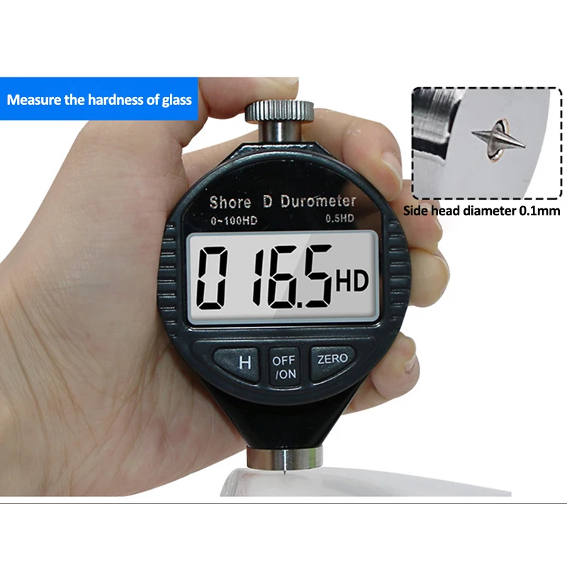 LCD Display 0-100HA Digital Durometer Shore A Hardness Tester Tire Plastic Rubber Test Tools
LCD Display 0-100HA Digital Durometer Shore A Hardness Tester Tire Plastic Rubber Test Tools