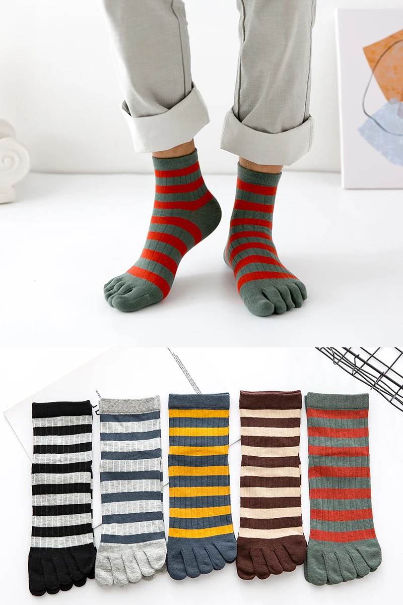 Five Finger Socks Men's Middle Tube Pure Cotton Autumn, Winter And Spring Sports Socks Retro Color Split Toe Socks
Five Finger Socks Men's Middle Tube Pure Cotton Autumn, Winter And Spring Sports Socks Retro Color Split Toe Socks
