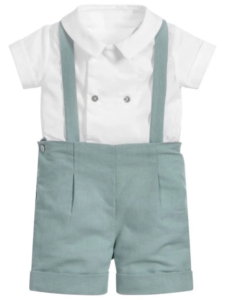 Summer European Boys' Suit British Wind College Wind Short-sleeved Backsuit Jumpsuit Gentleman Clothes Toddler Boy Clothes
Summer European Boys' Suit British Wind College Wind Short-sleeved Backsuit Jumpsuit Gentleman Clothes Toddler Boy Clothes
