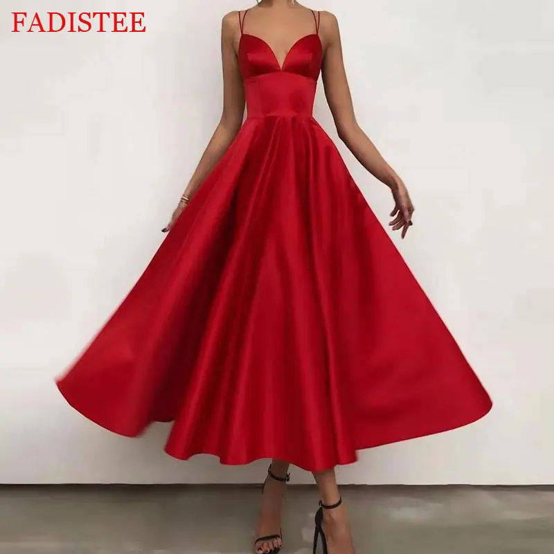 Customized Simple V Neck Evening Dresses A-line Satin Prom Party Dress For Women Robe Be Soiree Sexy Backless 
Customized Simple V Neck Evening Dresses A-line Satin Prom Party Dress For Women Robe Be Soiree Sexy Backless