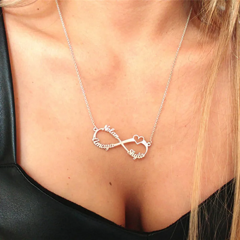 Customize Necklace Friendship Jewelry Cute Heart Statemen Necklace Stainless Steel Infinite Name Necklace For Women Girl Gift
Customize Necklace Friendship Jewelry Cute Heart Statemen Necklace Stainless Steel Infinite Name Necklace For Women Girl Gift