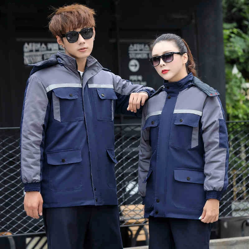 Winter Work Clothes Cotton Men Thick Protective Clothing Windproof Cold Cotton Jacket Removable Liner Labor Uniform Clothes
Winter Work Clothes Cotton Men Thick Protective Clothing Windproof Cold Cotton Jacket Removable Liner Labor Uniform Clothes
